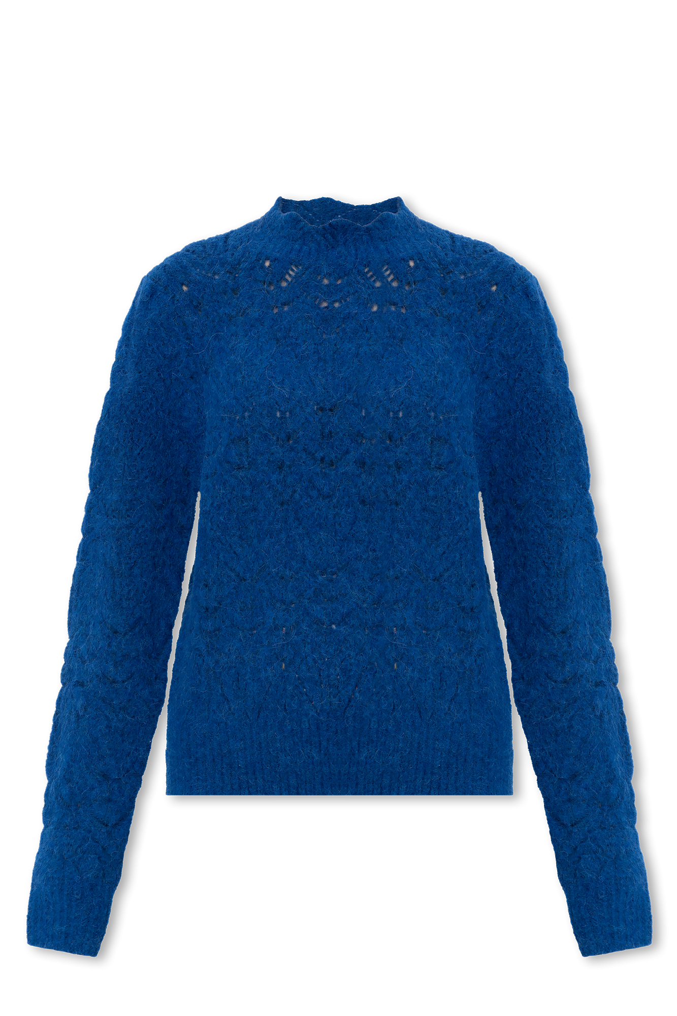 ISABEL MARANT ETOILE Mohair Blend store Crewneck Sweater blue heathered 42 pullover